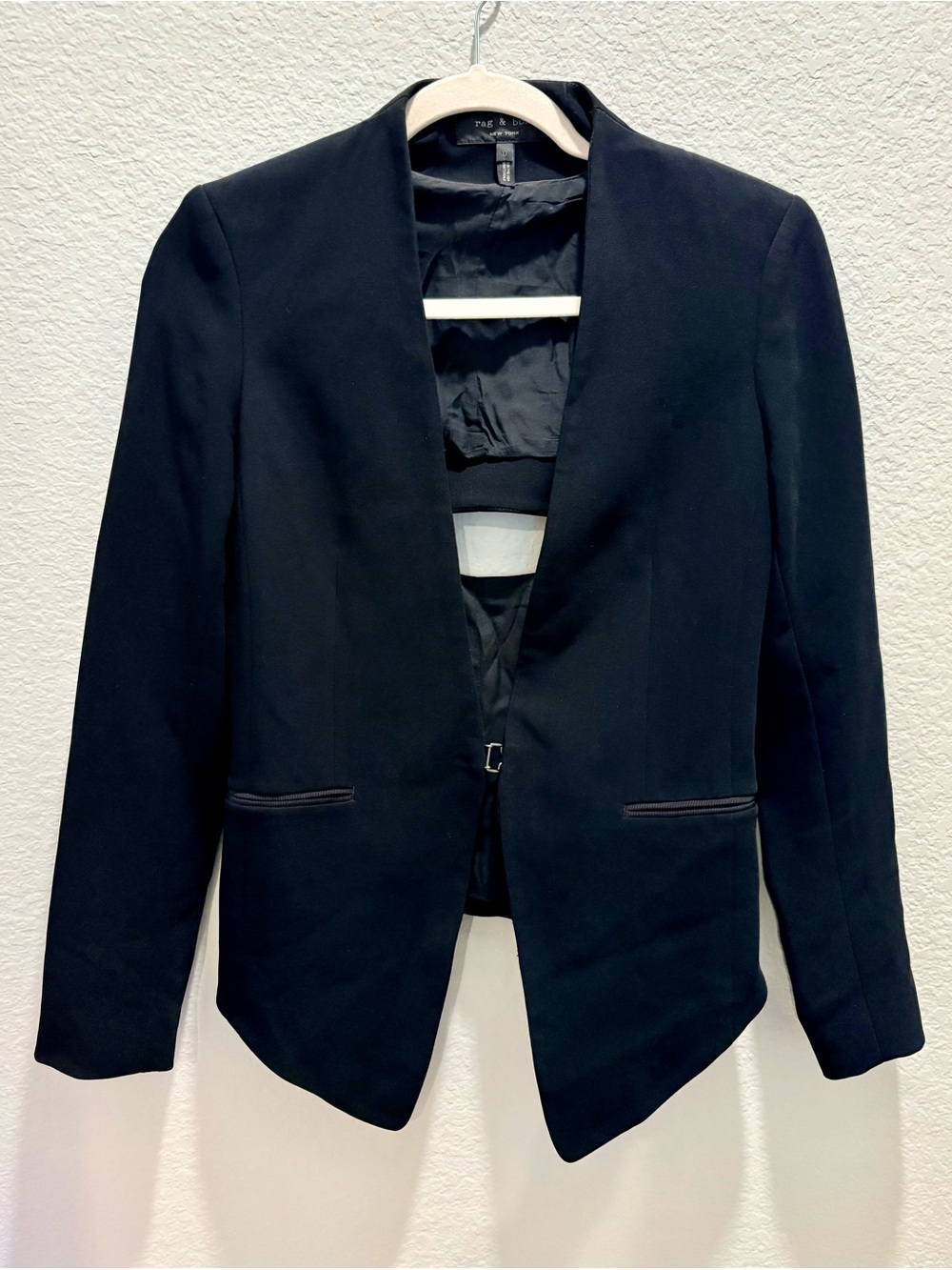 Rag & Bone Teresa Cutout Black Blazer